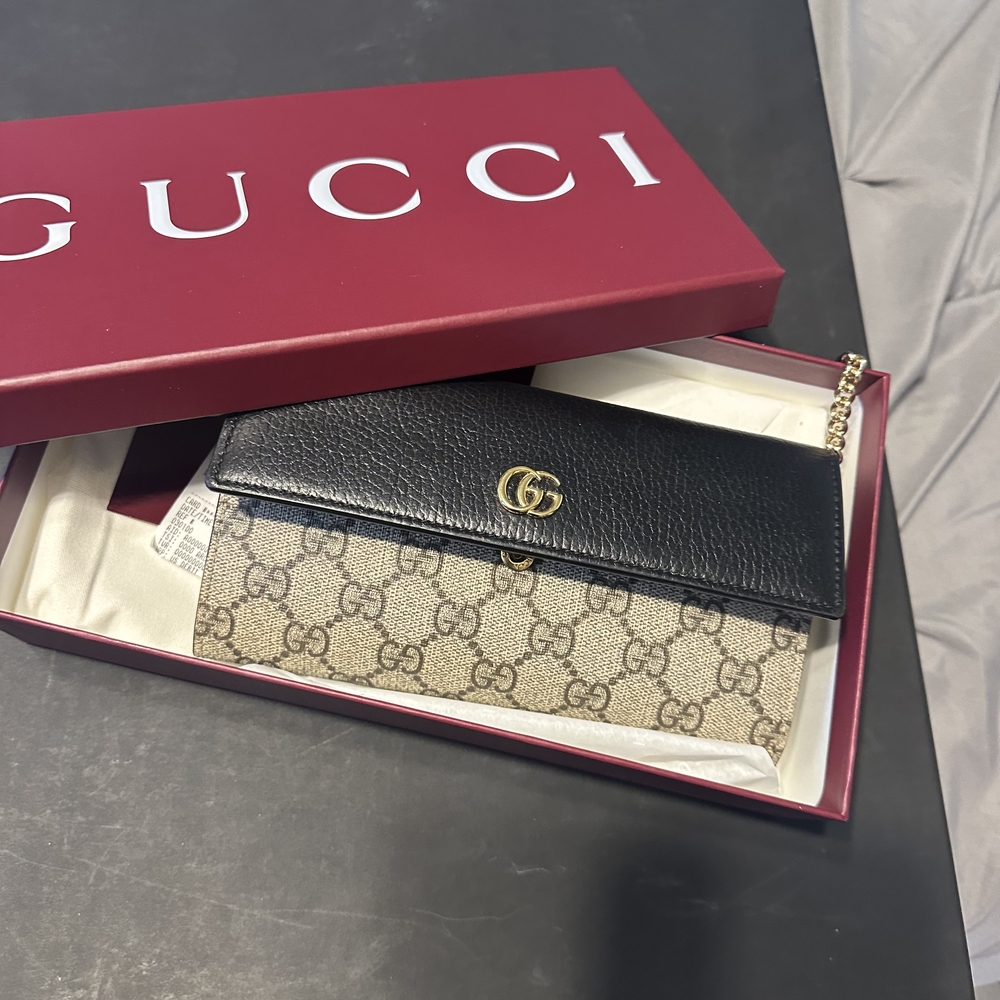 GG Marmont bi-color wallet on chain - Picture 3 of 3